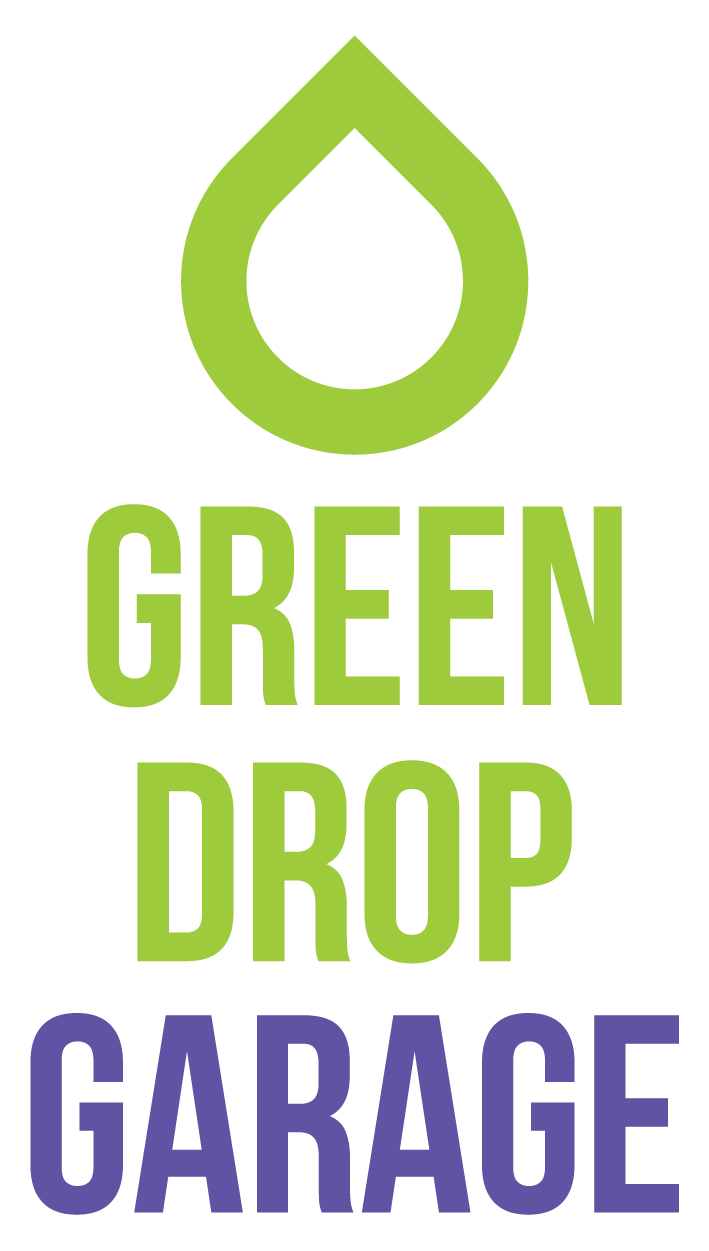 green drop garage logo